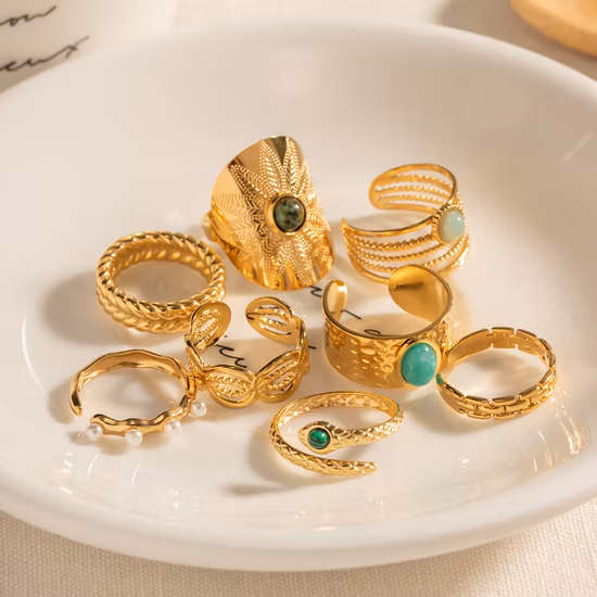 Pulseira de couro tecido cruz pulseira de aço inoxidável dourado