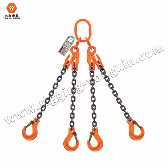 Aço de liga de grande resistência G80 Ls3 três pés que levantam o estilingue de levantamento Chain